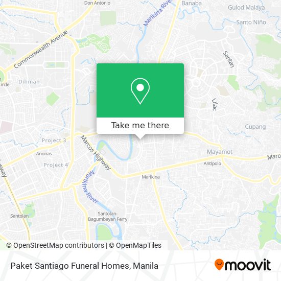 Paket Santiago Funeral Homes map