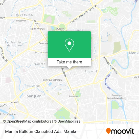 Manila Bulletin Classified Ads map