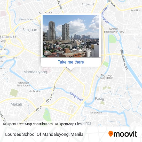 Lourdes School Of Mandaluyong map