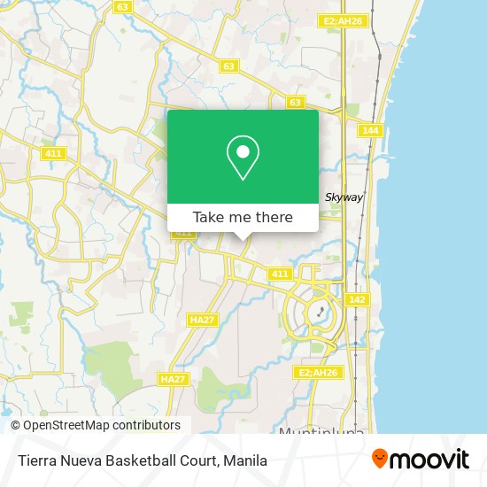 Tierra Nueva Basketball Court map