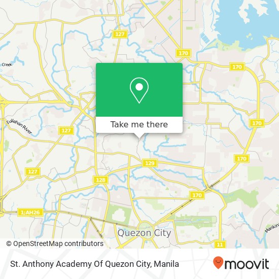 St. Anthony Academy Of Quezon City map