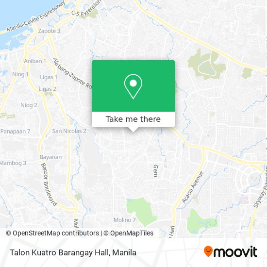 Talon Kuatro Barangay Hall map