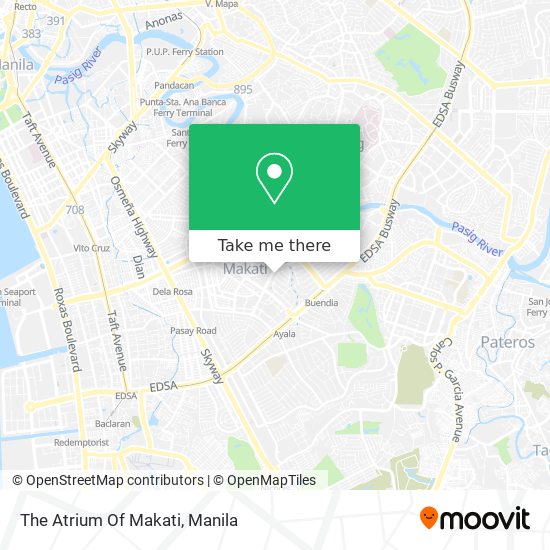 The Atrium Of Makati map