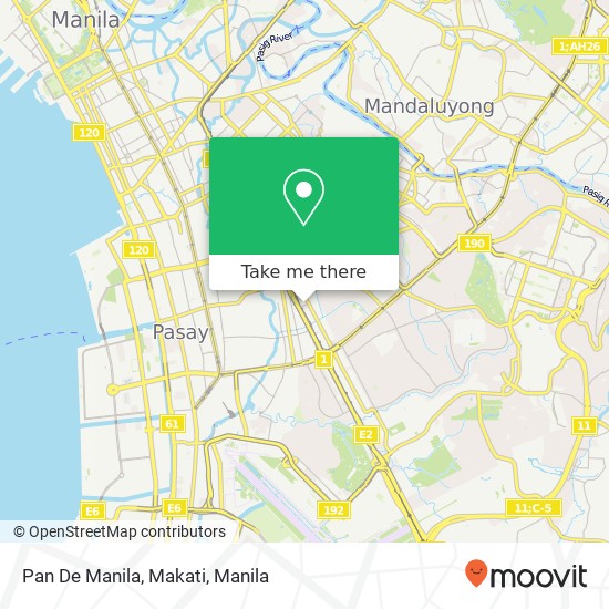 Pan De Manila, Makati map