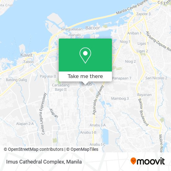 Imus Cathedral Complex map