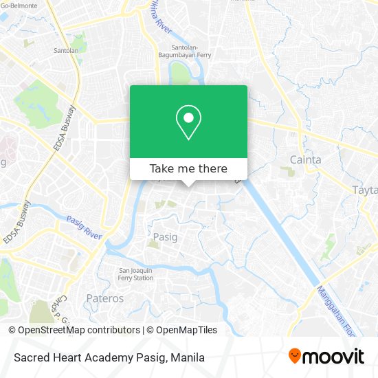Sacred Heart Academy Pasig map