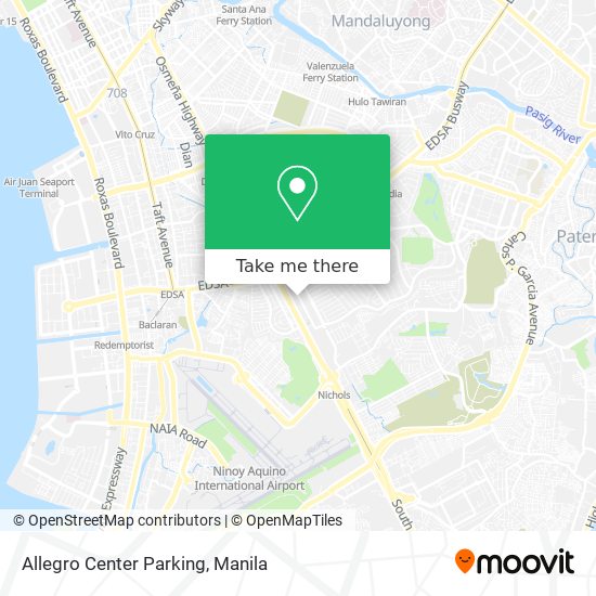 Allegro Center Parking map