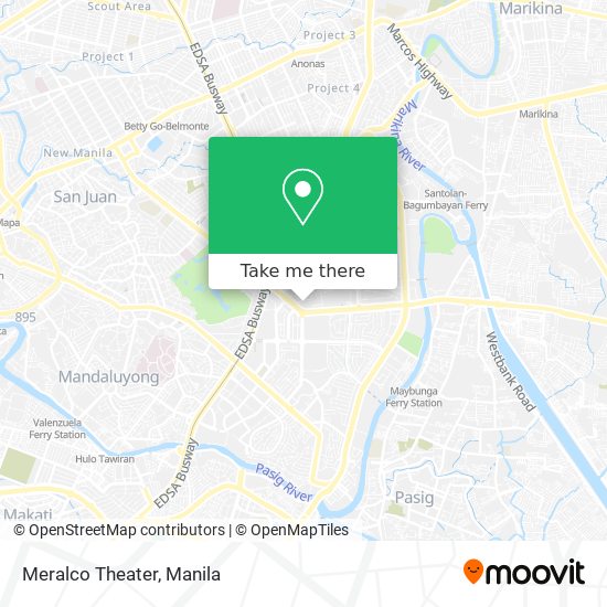 Meralco Theater map