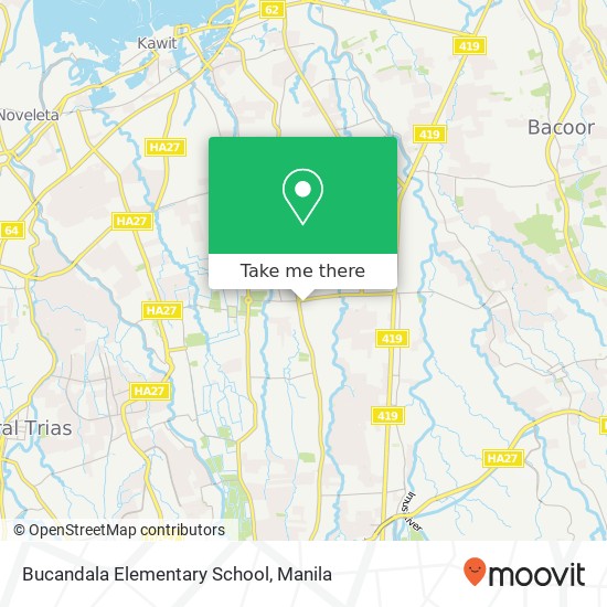 Bucandala Elementary School map