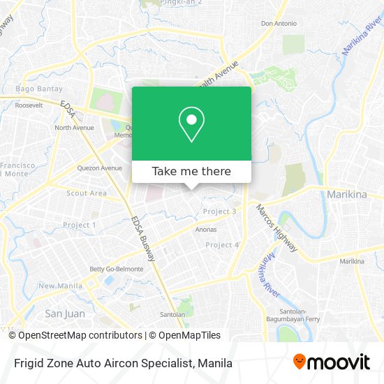 Frigid Zone Auto Aircon Specialist map