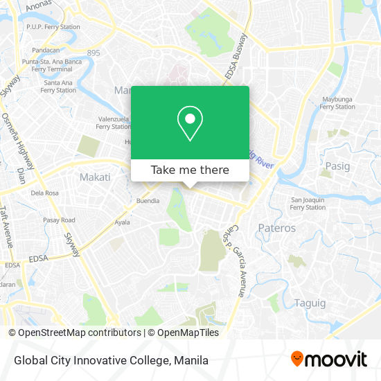 Global City Innovative College map