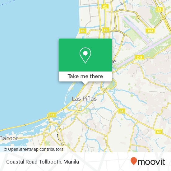 Coastal Road Tollbooth map