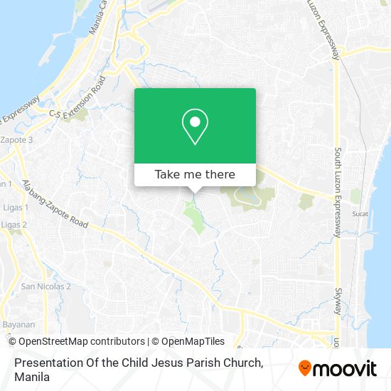 Presentation Of the Child Jesus Parish Church map