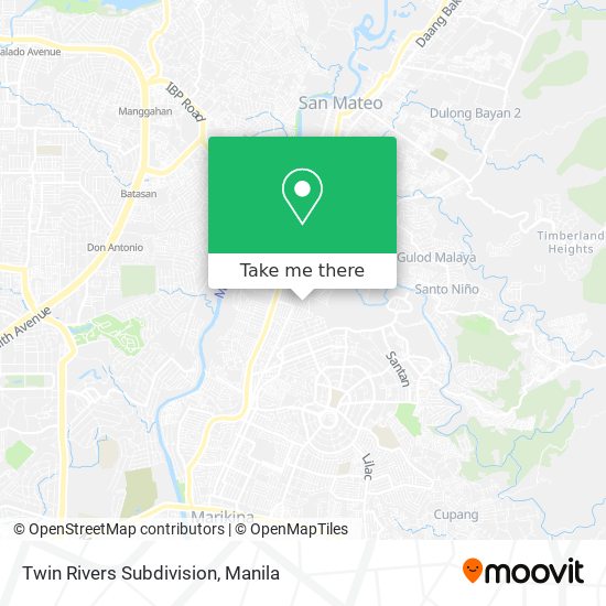 Twin Rivers Subdivision map