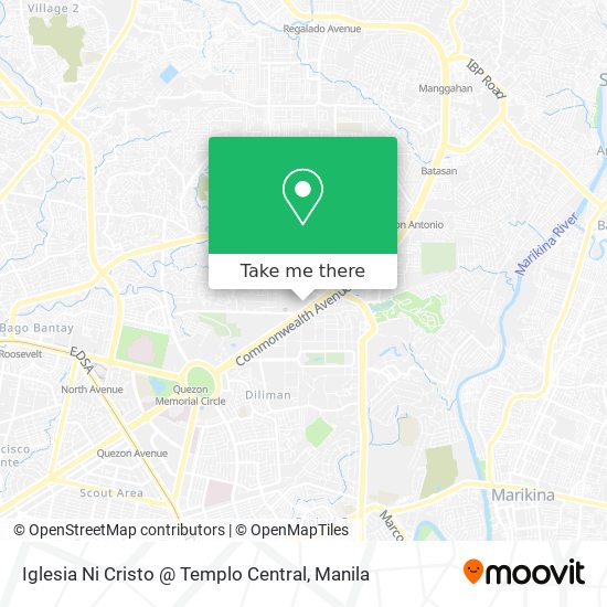 Iglesia Ni Cristo @ Templo Central map