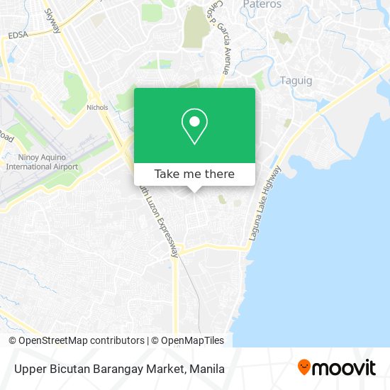 Upper Bicutan Barangay Market map