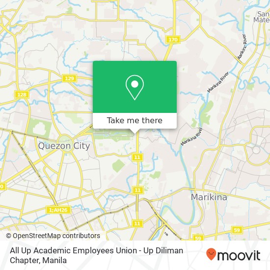 All Up Academic Employees Union - Up Diliman Chapter map