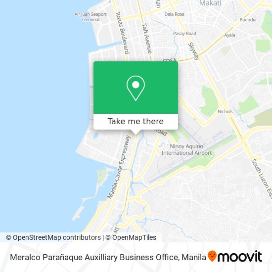 Meralco Parañaque Auxilliary Business Office map