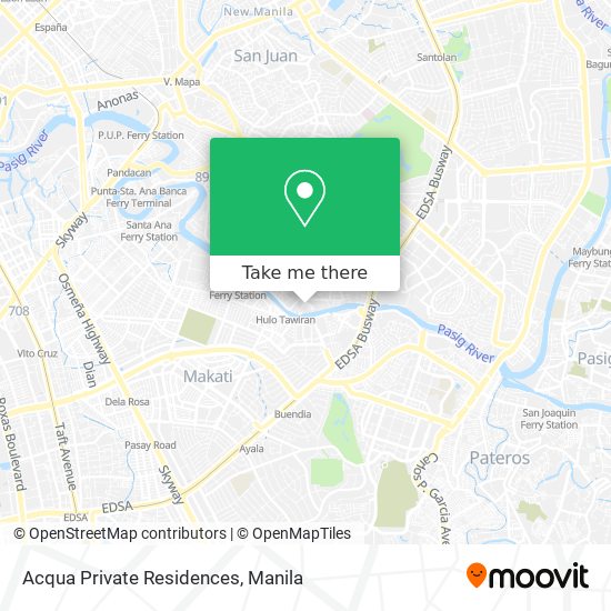 Acqua Private Residences map