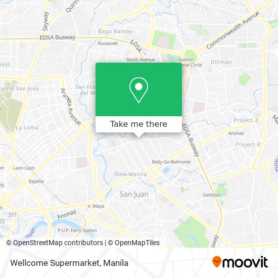 Wellcome Supermarket map