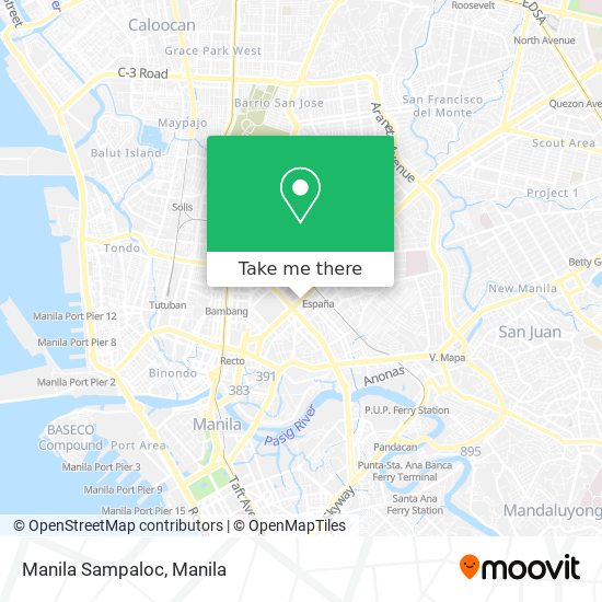 Manila Sampaloc map