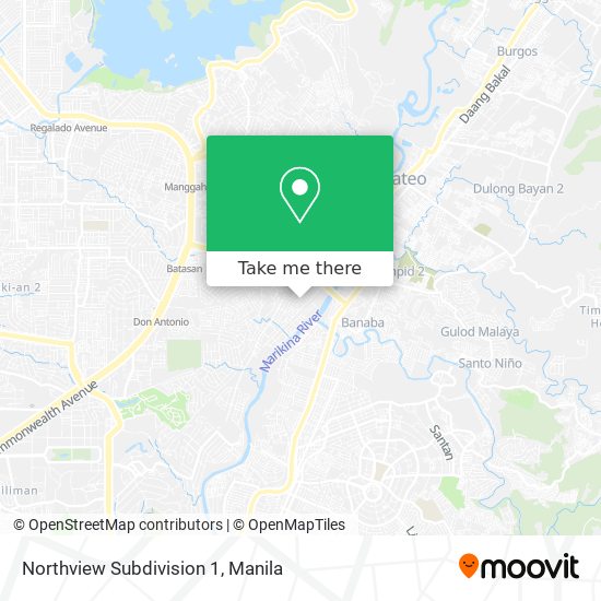 Northview Subdivision 1 map