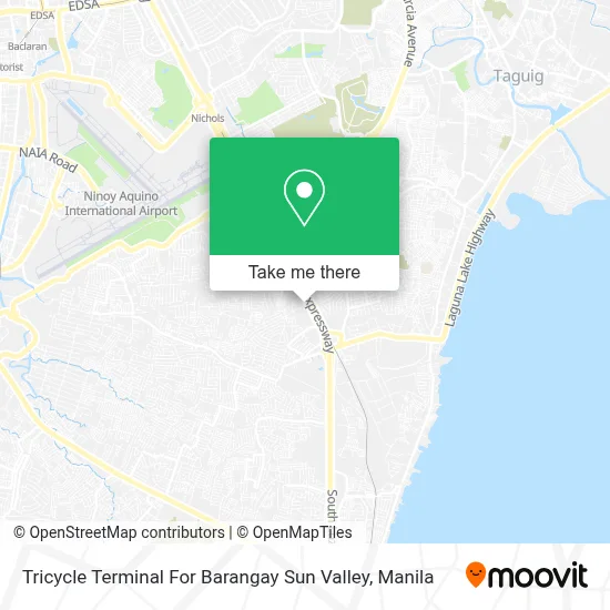 Tricycle Terminal For Barangay Sun Valley map