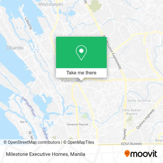 Milestone Executive Homes map