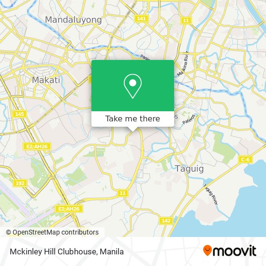 Mckinley Hill Clubhouse map