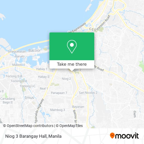 Niog 3 Barangay Hall map