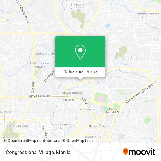 Congressional Village map