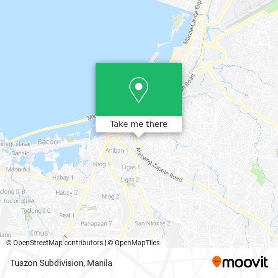 Tuazon Subdivision map