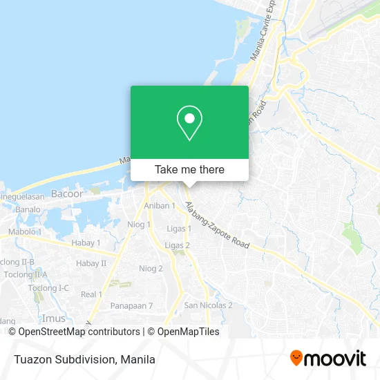 Tuazon Subdivision map