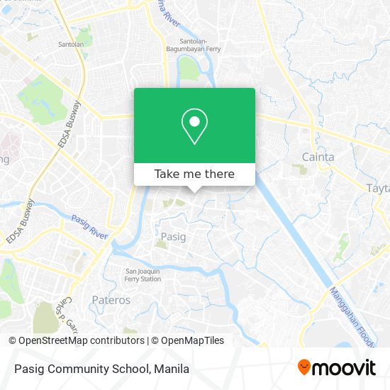 Pasig Community School map