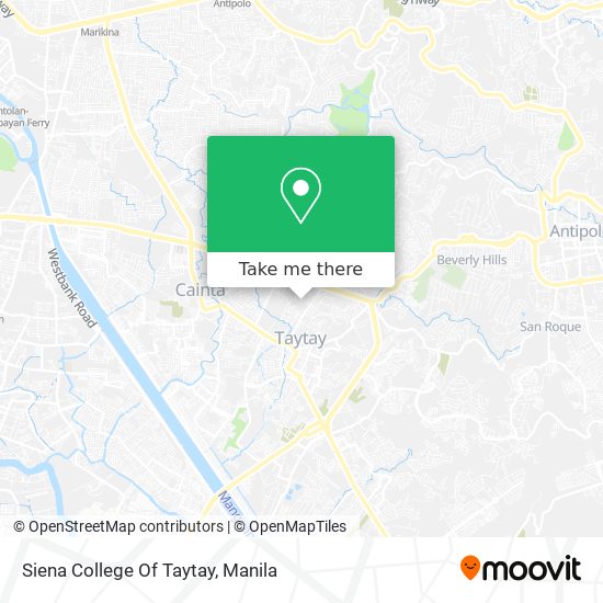 Siena College Of Taytay map