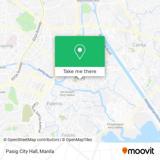 Pasig City Hall map