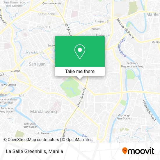 La Salle Greenhills map