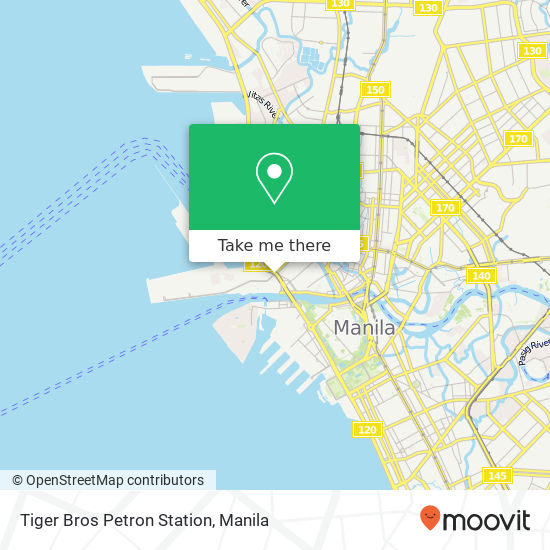 Tiger Bros Petron Station map