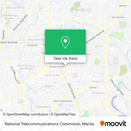 National Telecommunications Commision map