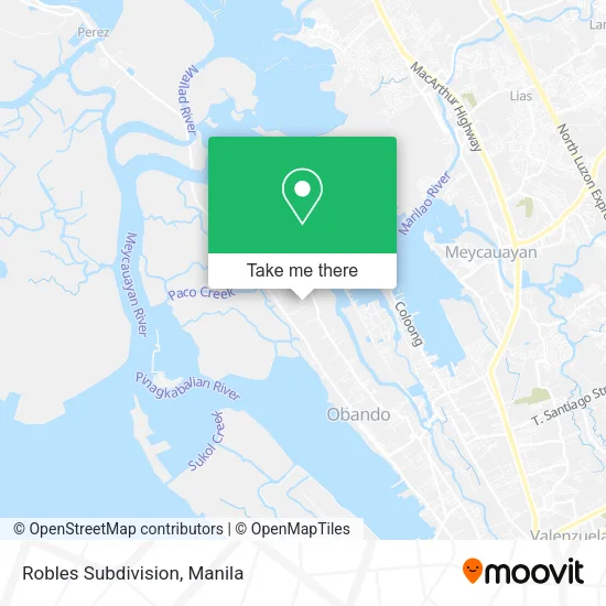 Robles Subdivision map