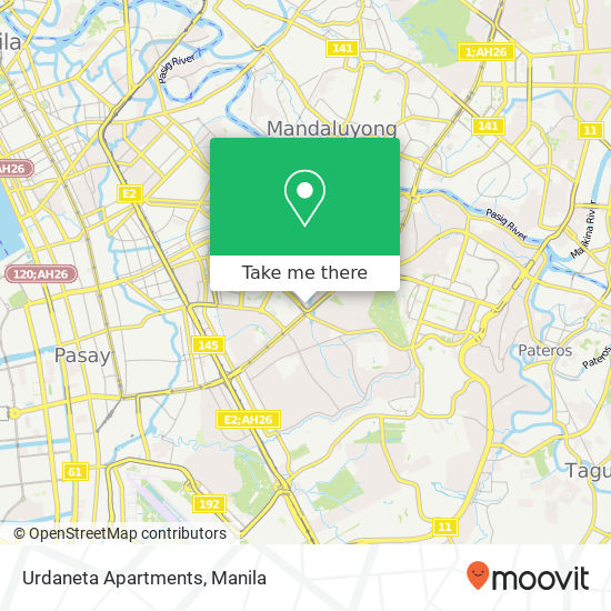 Urdaneta Apartments map
