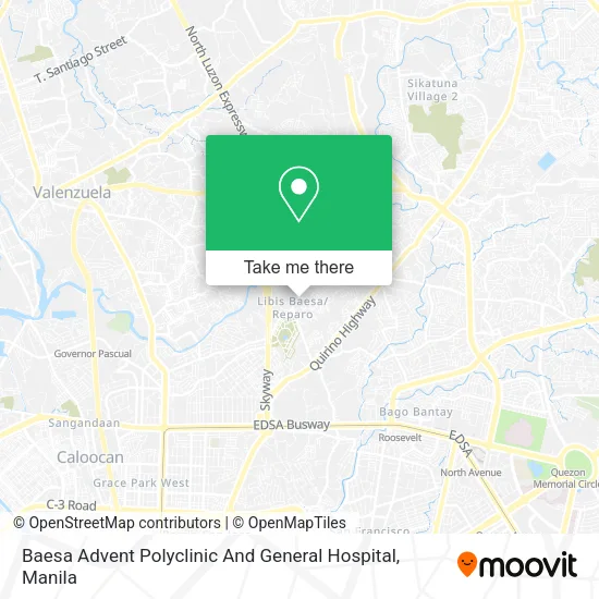 Baesa Advent Polyclinic And General Hospital map