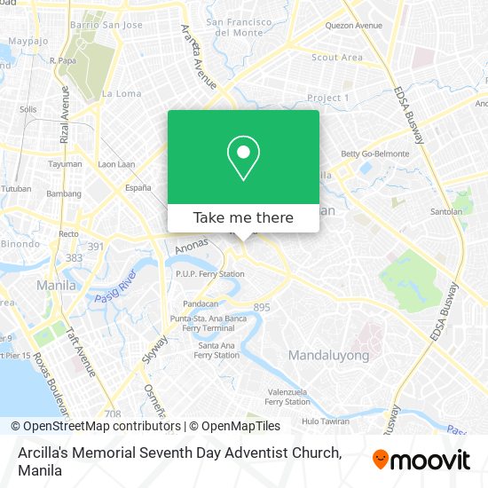 Arcilla's Memorial Seventh Day Adventist Church map