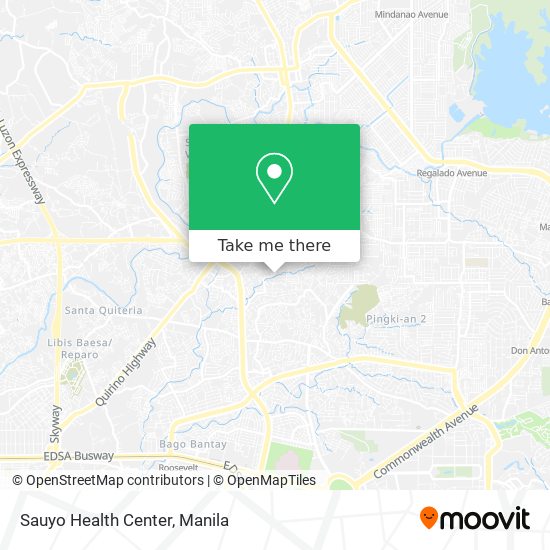 Sauyo Health Center map