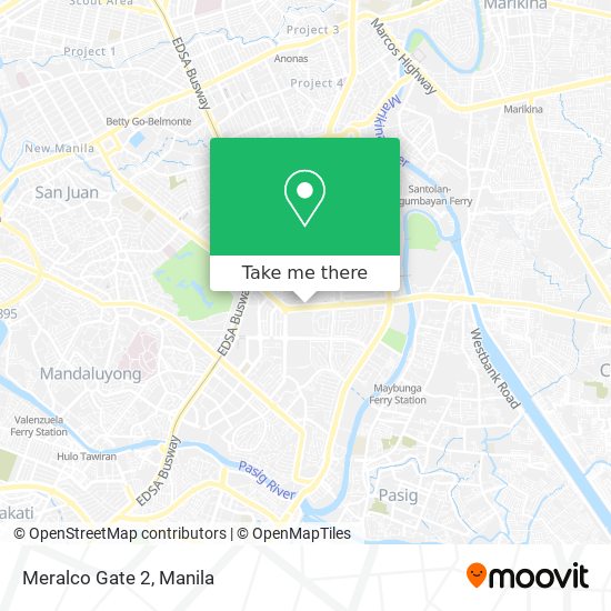 Meralco Gate 2 map