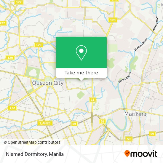 Nismed Dormitory map