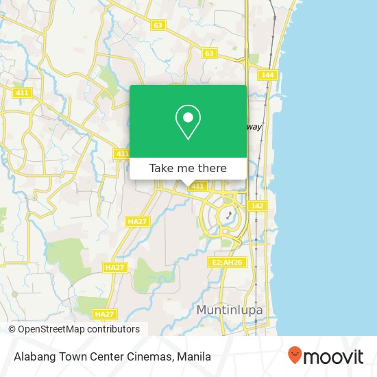 Alabang Town Center Cinemas map