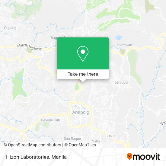 Hizon Laboratories map