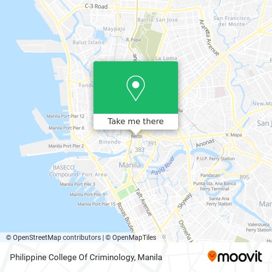 Philippine College Of Criminology map