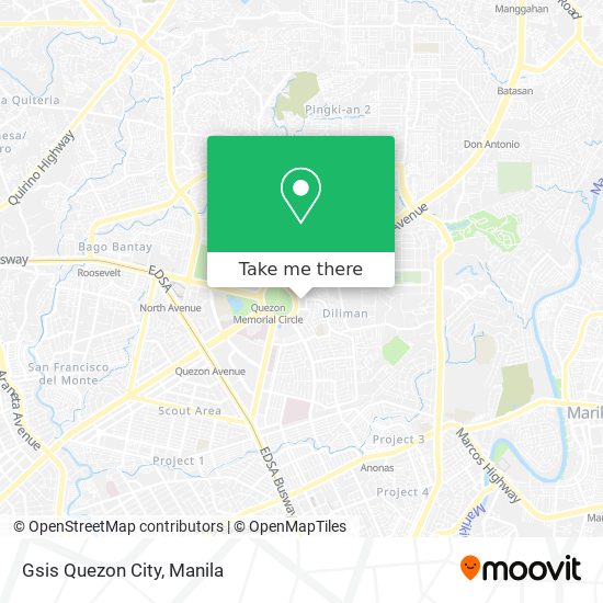 Gsis Quezon City map
